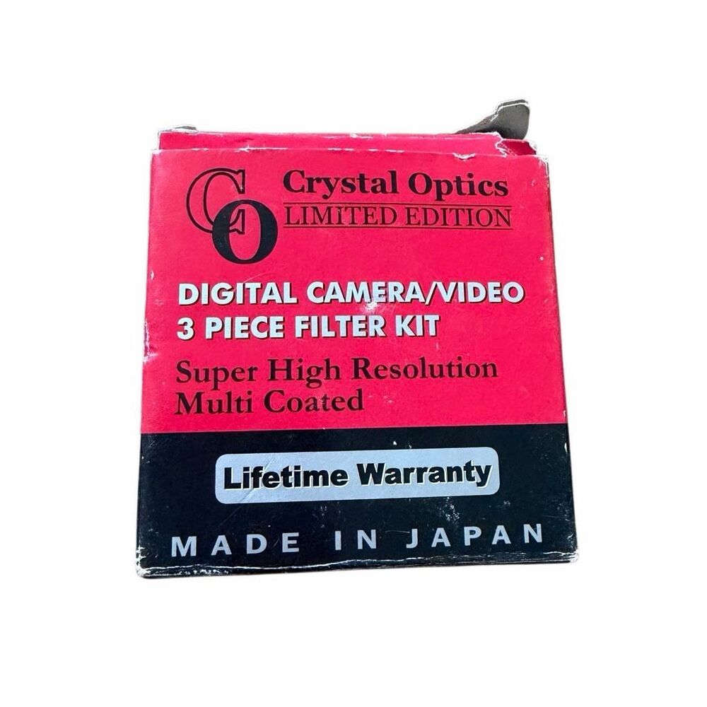 Crystal Optics 43mm 3 Piece Filter Kit UV FLD PL V0300-43 Made in Japan w/ Case